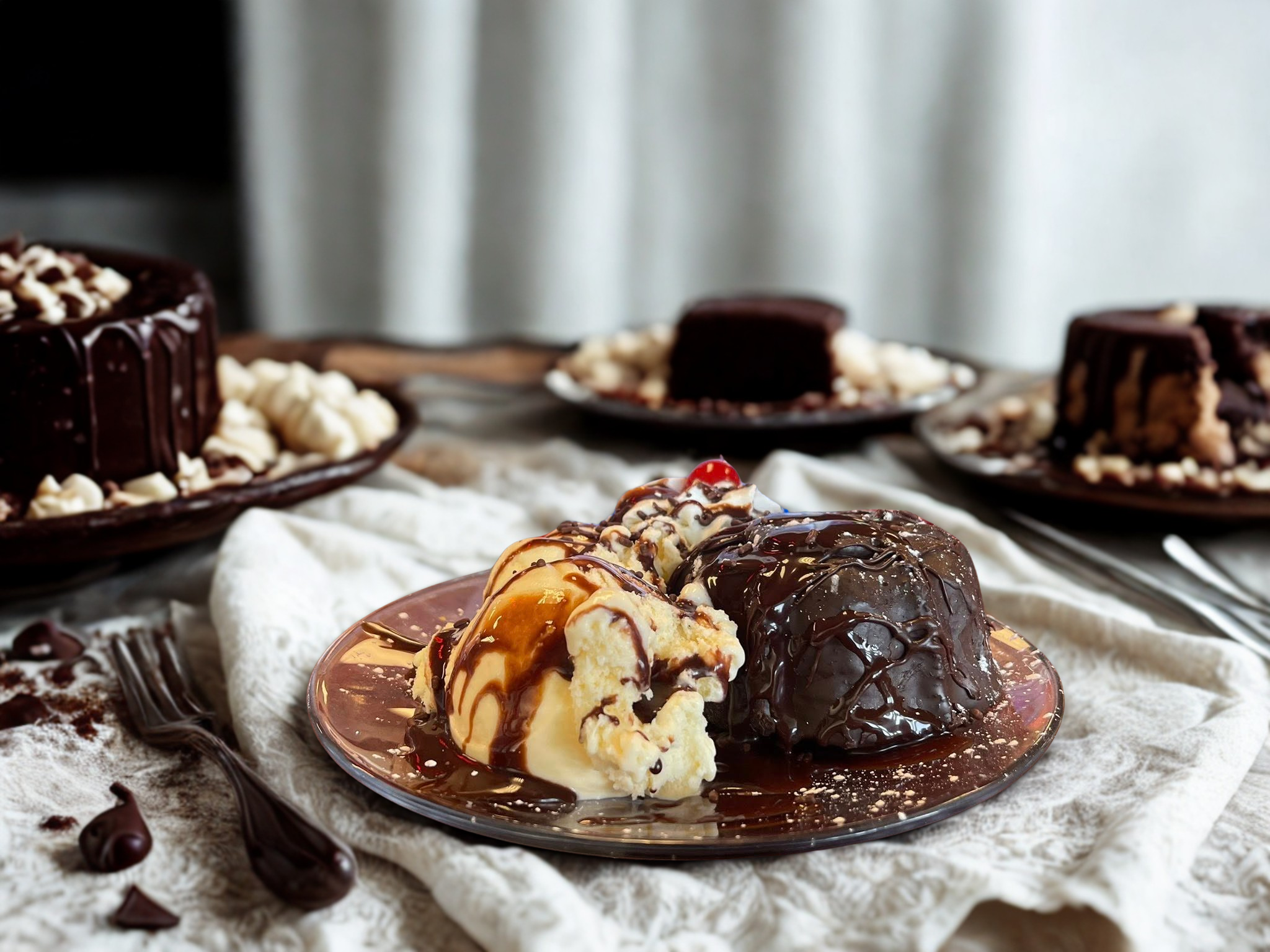 Brownie with Ice Cream